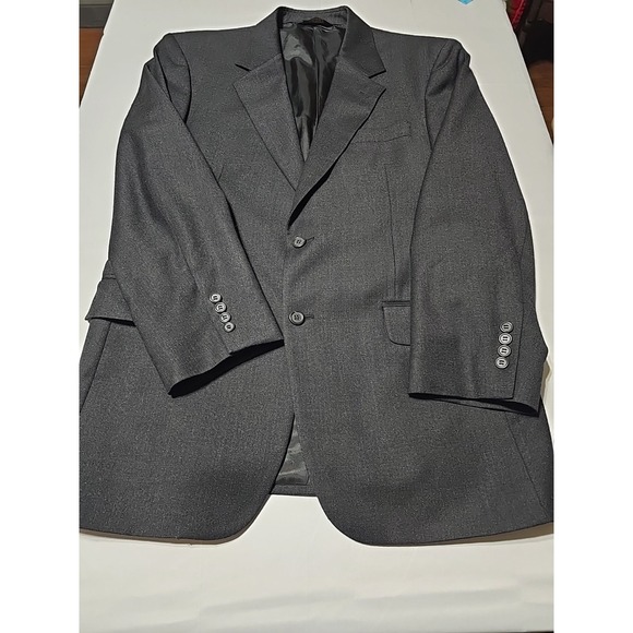 Jos A Bank Mens‎ Sport Coat Blazer Suit Jacket Wool Cashmere Black 41R Notch